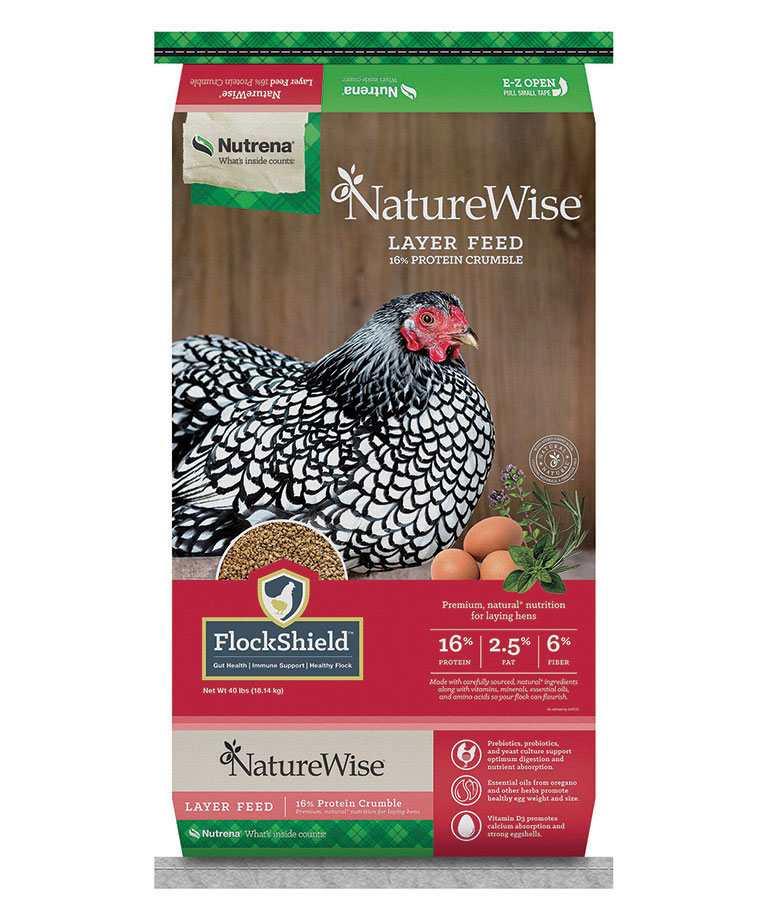 Nutrena NatureWise Layer Feed 16% Protein Crumble Poultry Feed, 50-lb