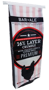 Bar ALE 16% Layer Crumble Pak Poultry Feed, 50-lb