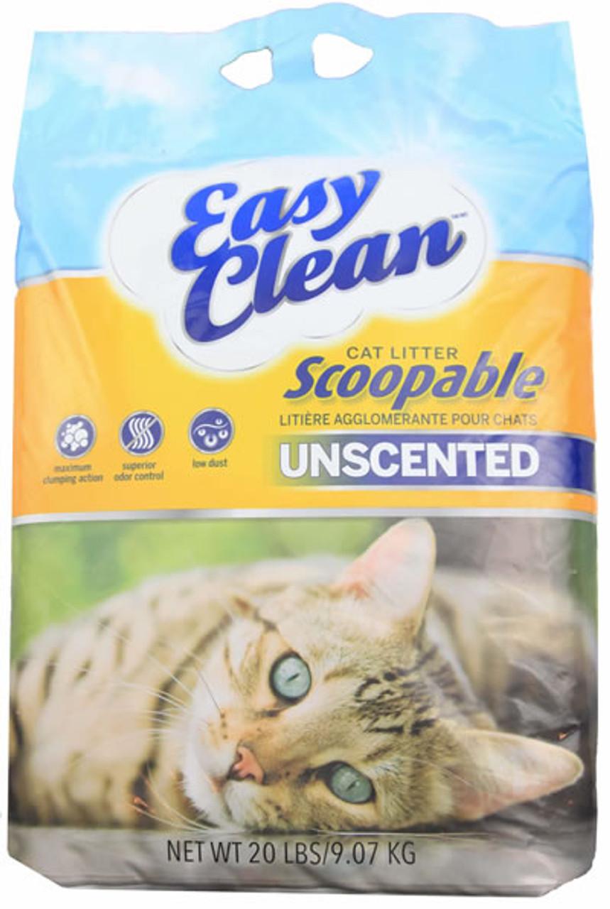 Pestell Easy Clean Unscented Scoopable Cat Litter, 20-lb