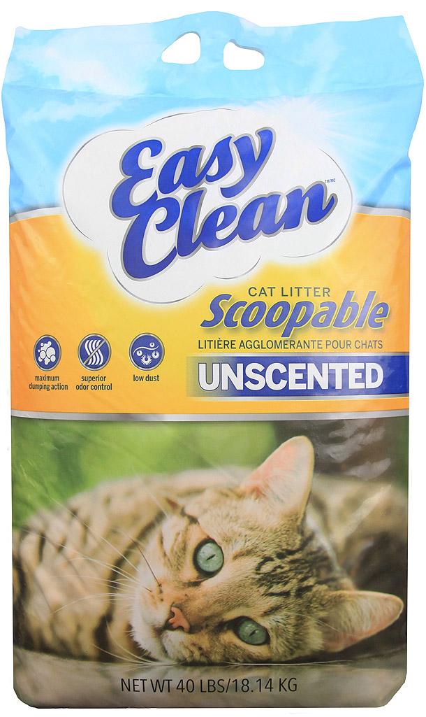 Pestell Easy Clean Unscented Scoopable Cat Litter, 40-lb