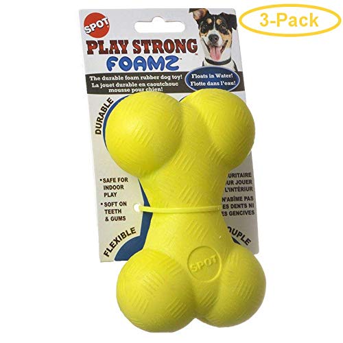 Ethical Pet Spot Play Strong Foamz Bone Dog Toy, Large