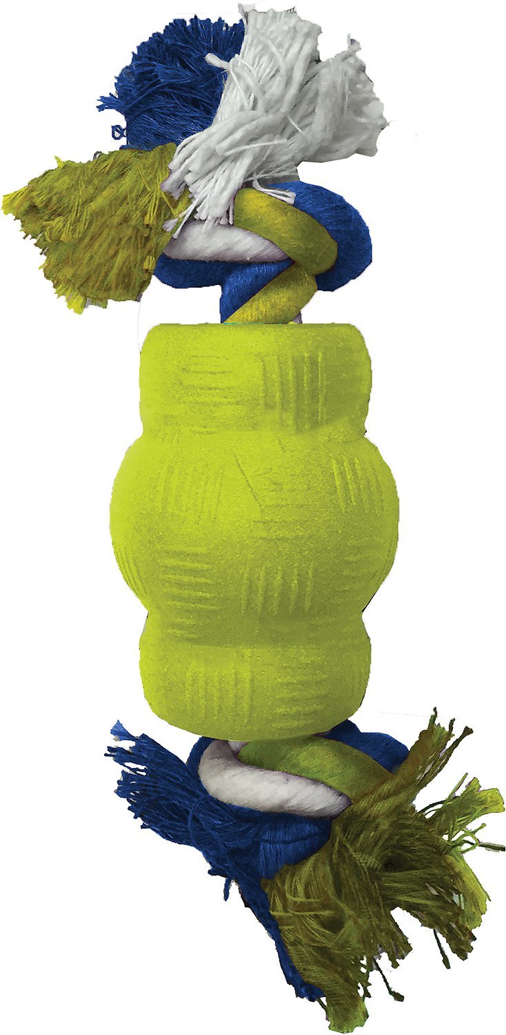 Ethical Pet Play Strong Foamz Chew & Rope Dog Toy, 2.75-in