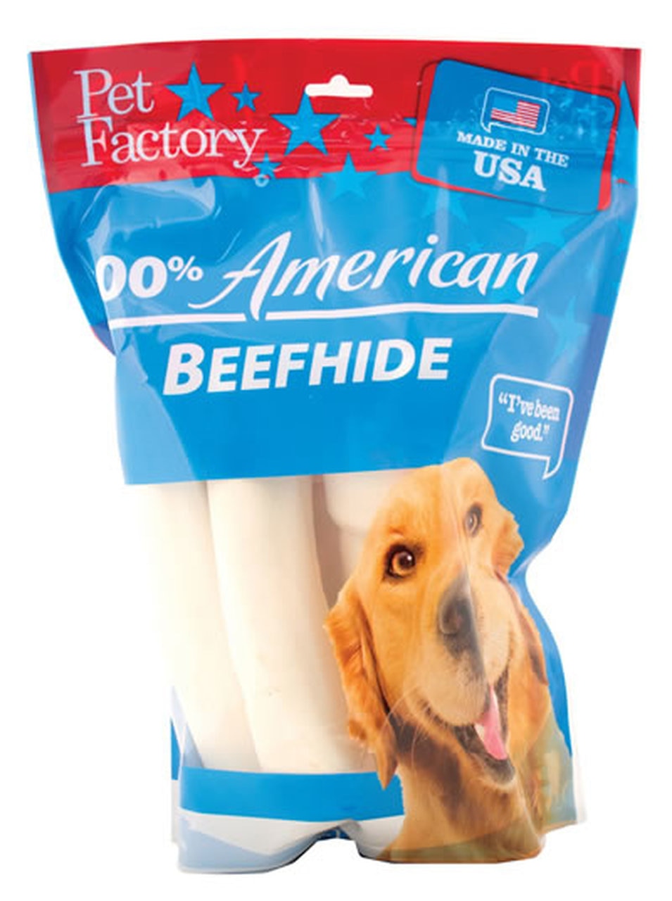 Pet Factory 100% American Beefhide Large Assorted Dog Treats, 6-pk (Size: 6-pk)