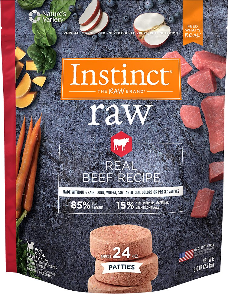 Instinct beef 2025 dog food