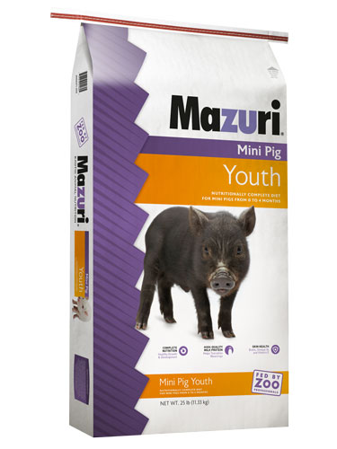 Mazuri Mini Pig Youth Pig Food, 25-lb