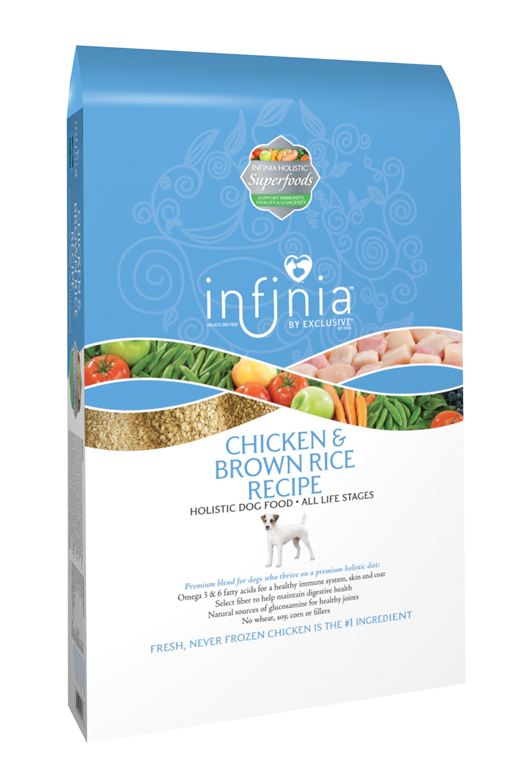 Infinia Chicken & Brown Rice Recipe Dry Dog Food, 15-lb