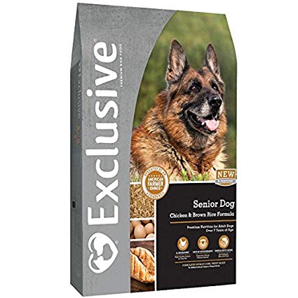 Exclusive Chicken & Brown Rice Formula Senior Dry Dog Food