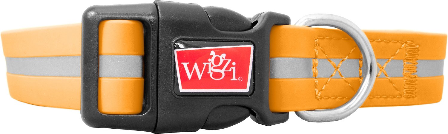Wigzi Waterproof Dog Collar, Orange, X-Small