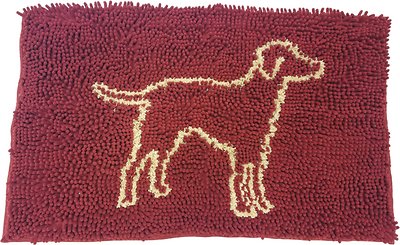 Ethical Pet Clean Paws Dog Doormat, Red, Medium