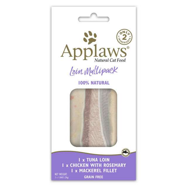 Applaws Loin Multipack Cat Treats, 3.18-oz