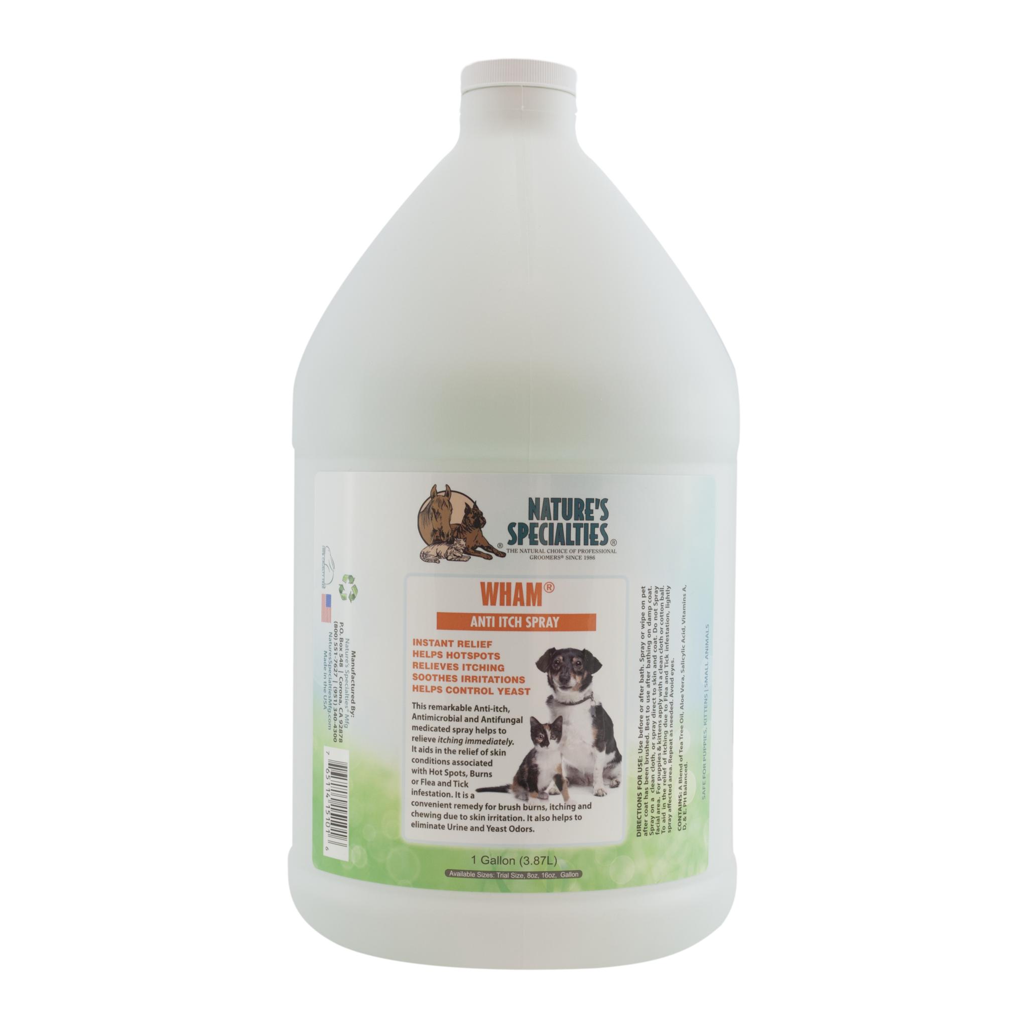 Nature's Specialties WHAM Anti-Itch Spray for Dogs & Cats, 1-gal bottle