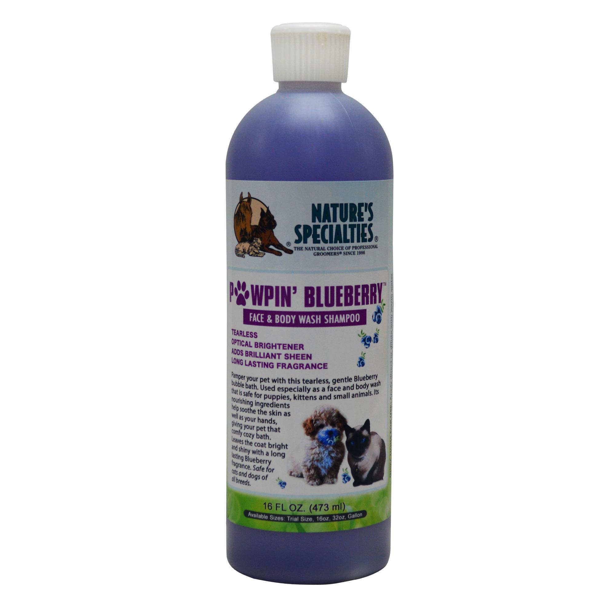 Nature's Specialties Pawpin' Blueberry Tearless Shampoo for Dogs and Cats, 16-oz bottle