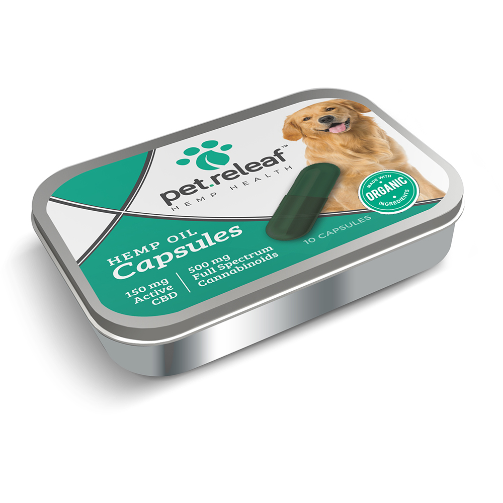 Pet Releaf 150mg Alternative Supplement Capsules for Dogs (**)