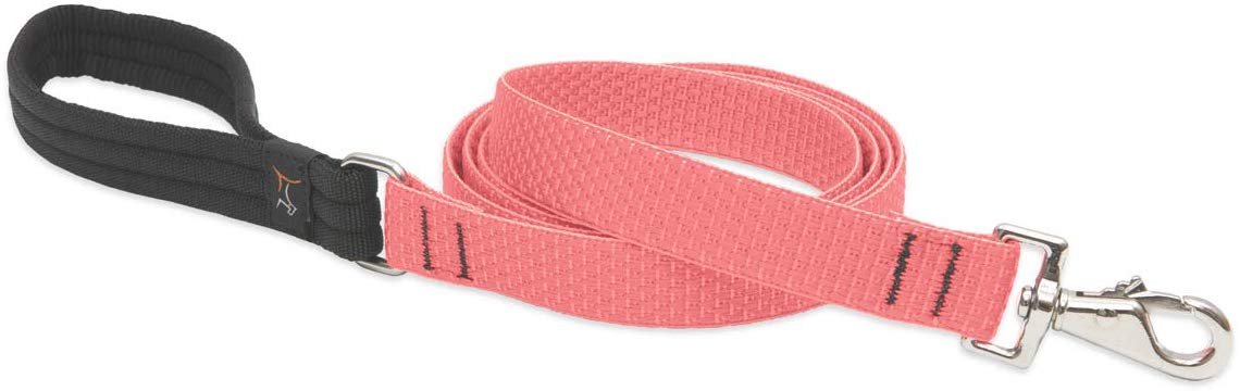 Lupine Pet Eco Dog Leash, Coral, 3/4-in x 6-ft