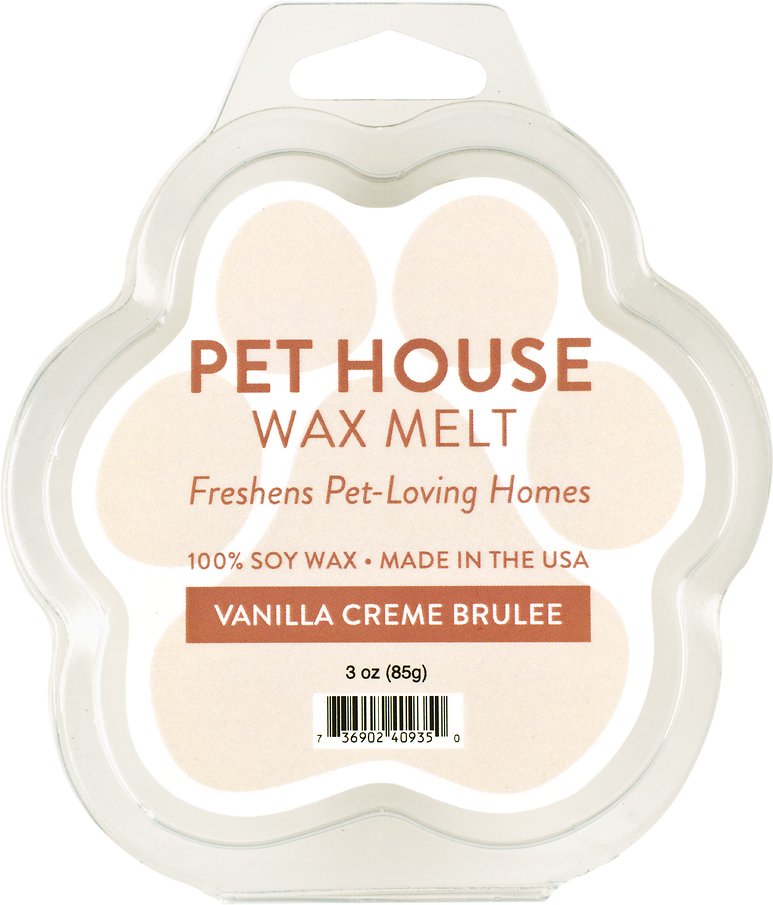 Pet House Year Round Wax Melts, Vanilla Crème Brulee, 3-oz