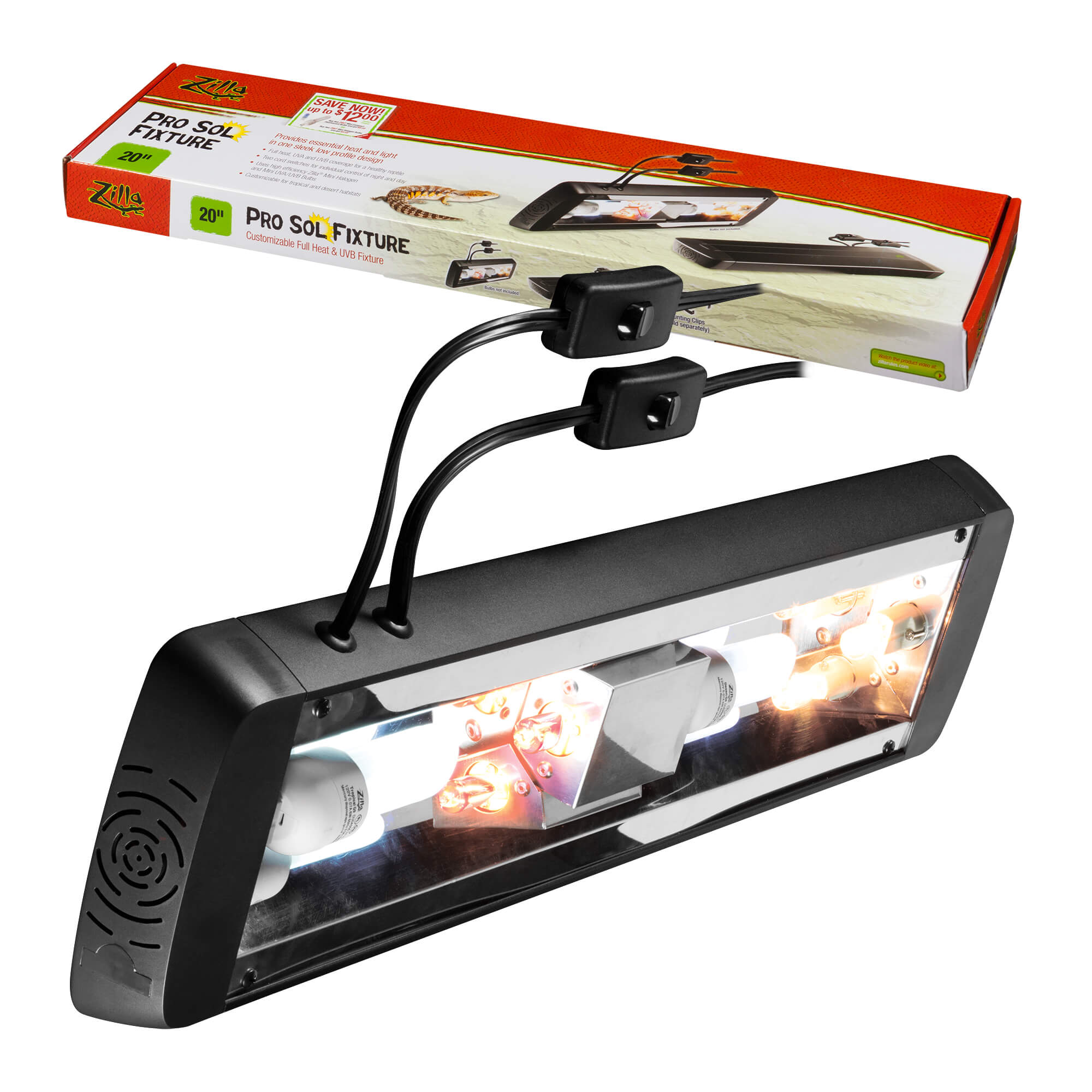 Zilla Pro Sol Customizable Heating Fixture, 20-in