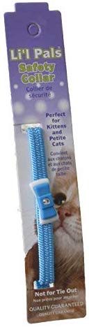 Li'l Pals Safety Adjustable with Bow Kitten Collar, Light Blue, 5/16-in (Size:  5/16-in)