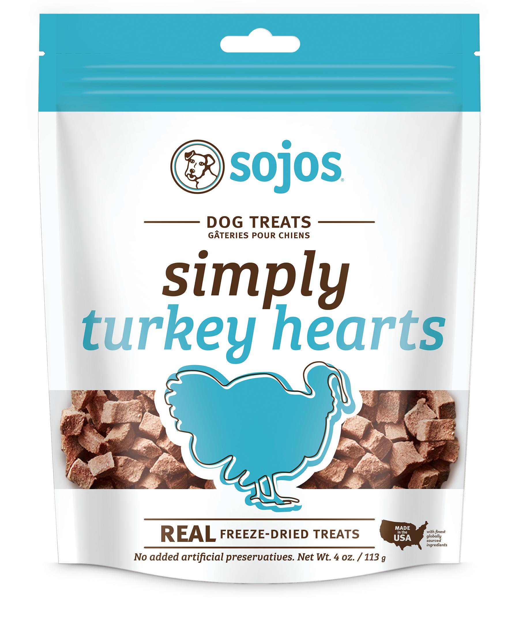 Sojos Simply Turkey Freeze-Dried Dog Treats, 4-oz (Size: 4-oz)
