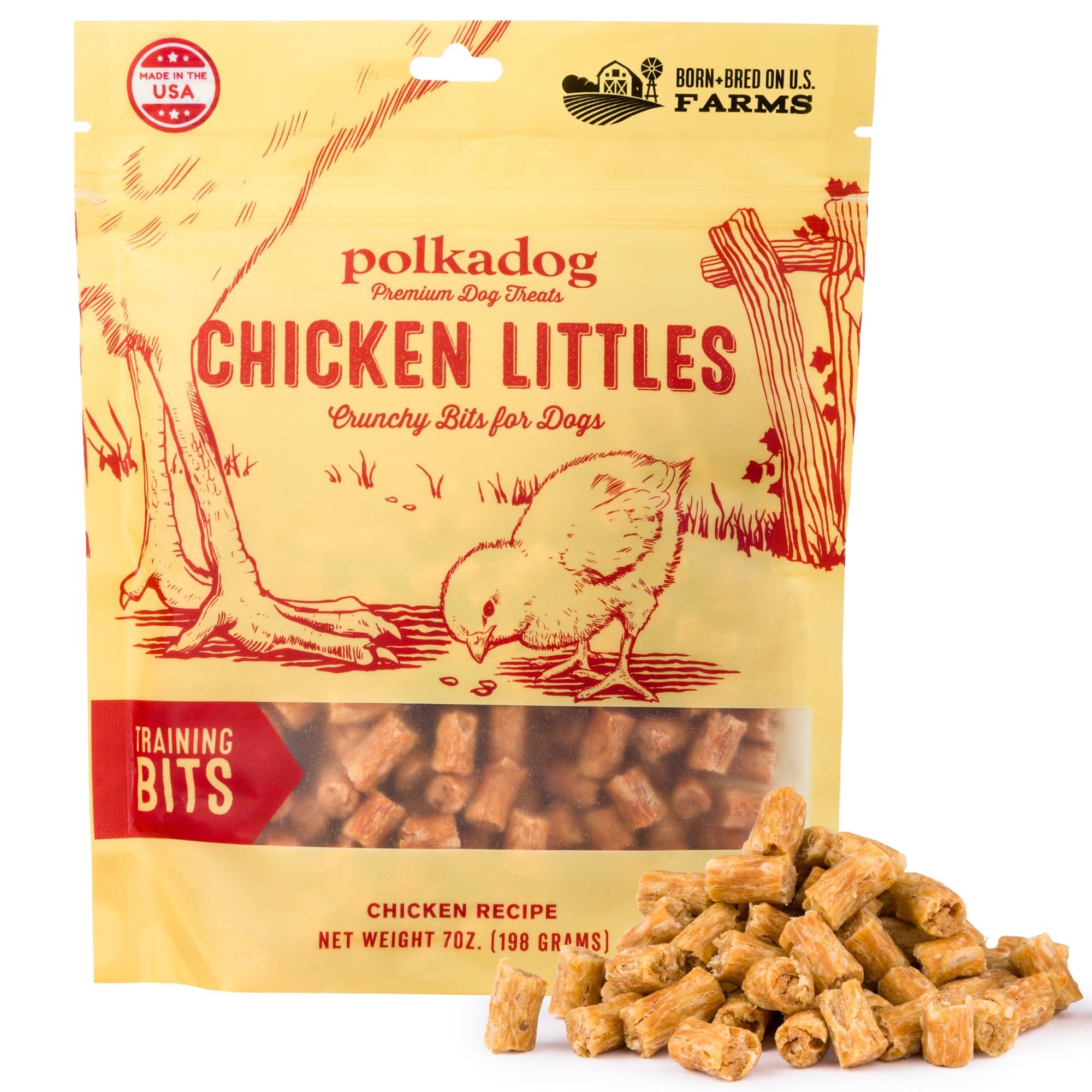 Polkadog Chicken Littles Training Bits Dog Treats, 7-oz