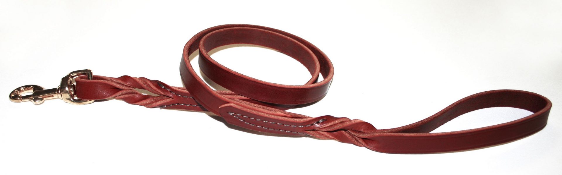 Leather Brothers/OmniPet Latigo Twist Leather Dog Lead