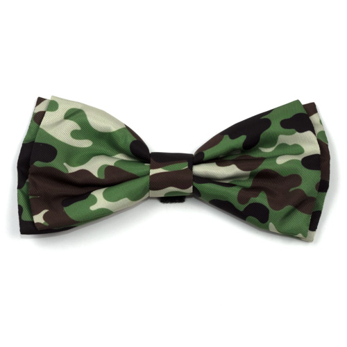 The Worthy Dog Bow Tie, Camo Brown