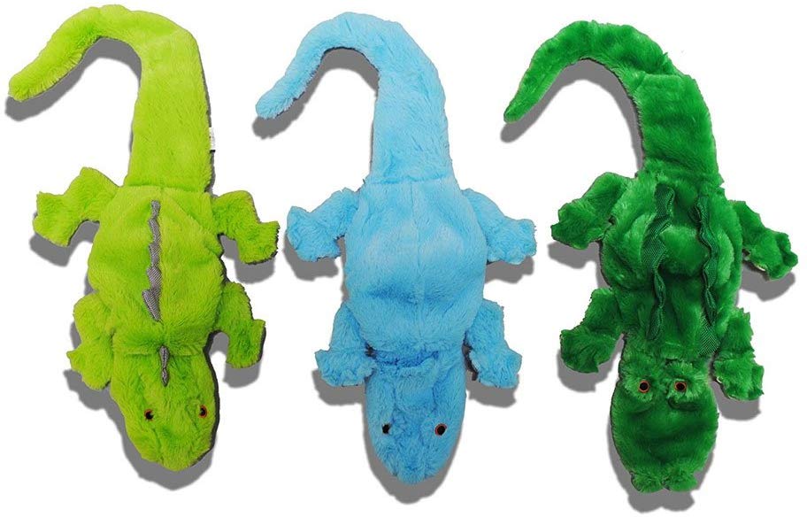 Jolly Pets Squeak-A-Mal Lizard Dog Toy, Color Varies, Medium