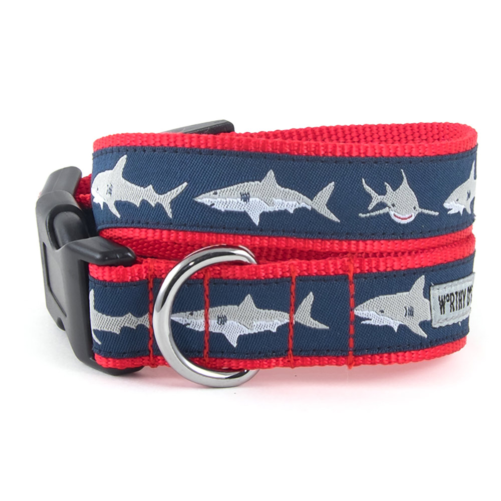 The Worthy Dog Jaws Dog Collar, Blue