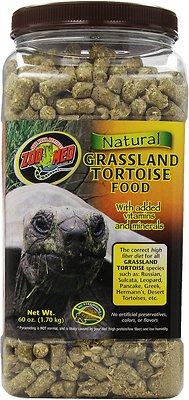 Zoo Med Natural Grassland Tortoise Food, 60-oz jar