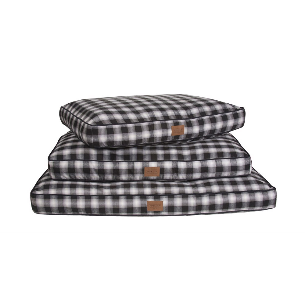 Pendleton Pet Napper Dog Bed, Charcoal Ombre Plaid, X-Large