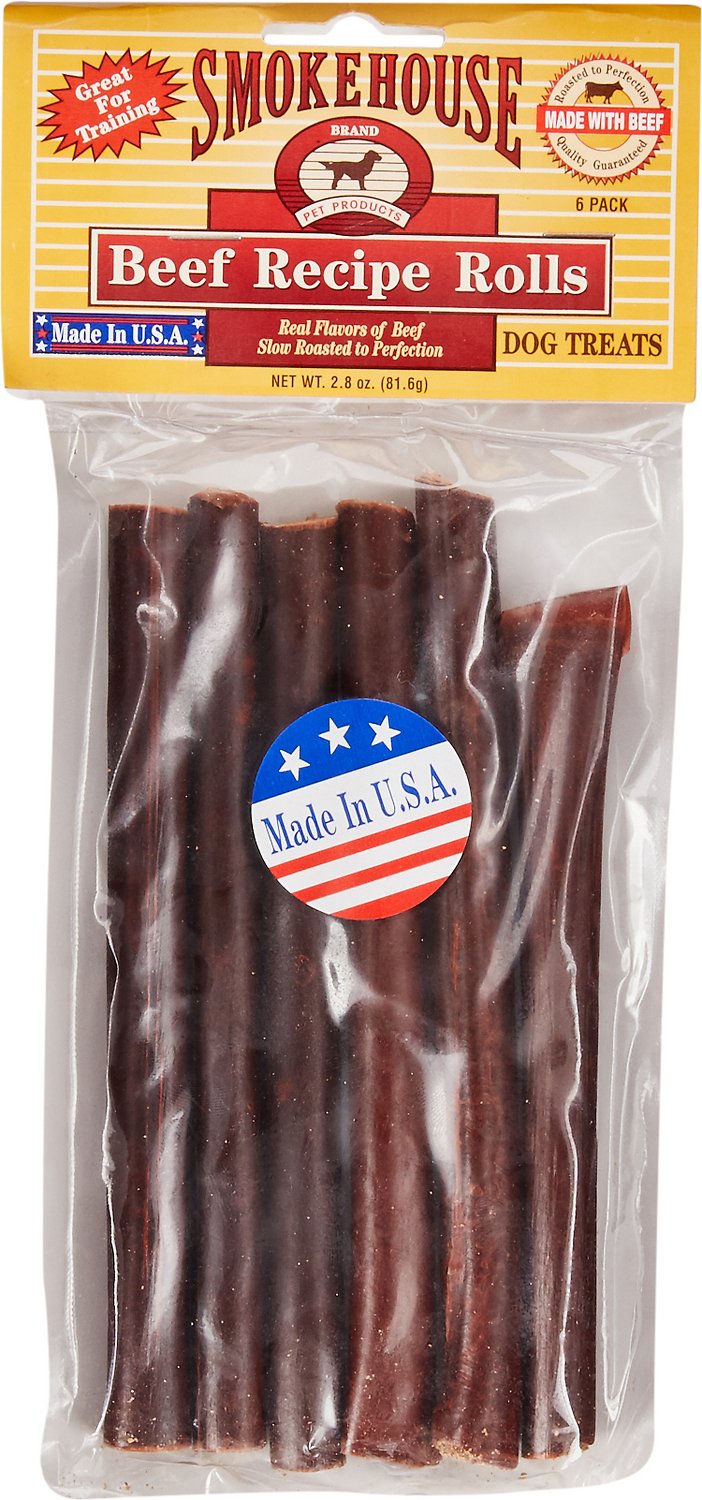 Smokehouse USA Beef Recipe Rolls Dog Treats