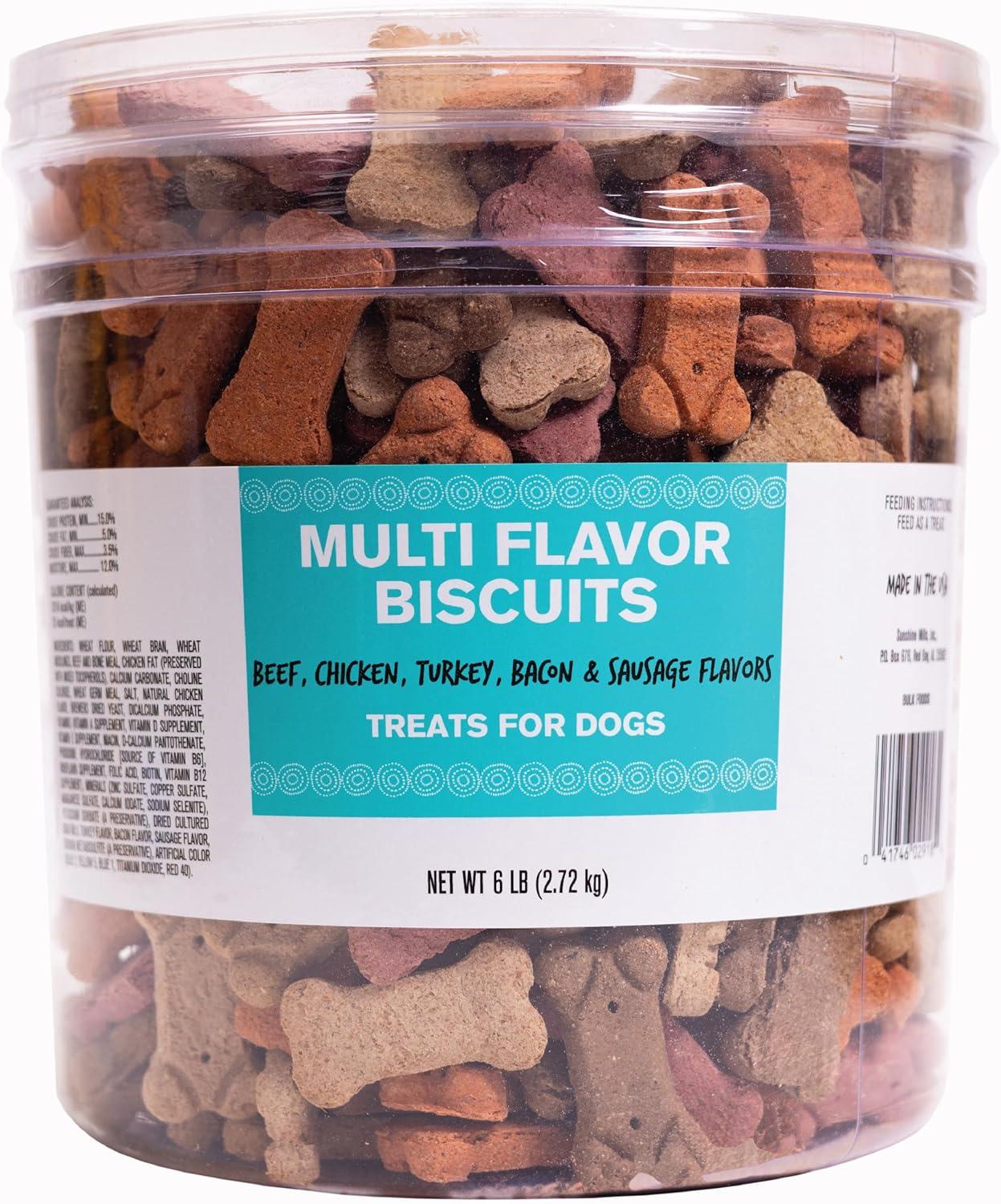 Pet Life Multi-Flavor Biscuits Dog Treats, 6-lb