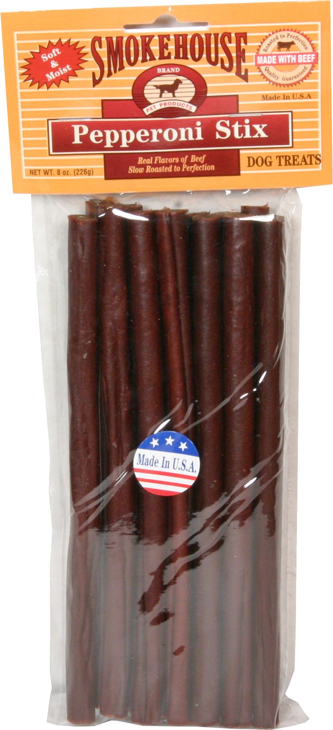 Smokehouse USA 8" Pepperoni Stix Dog Treats, 1-count