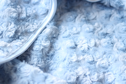 Hello Doggie Rosebud Dog Blanket, Baby Blue