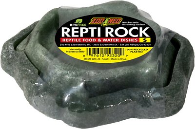 Zoo Med Repti Rock Reptile Rock Food and Water Dishes, Small