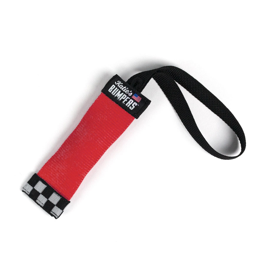 Katie's Bumpers Sqwuggie Firehouse Dog Toy, Red, 7-in
