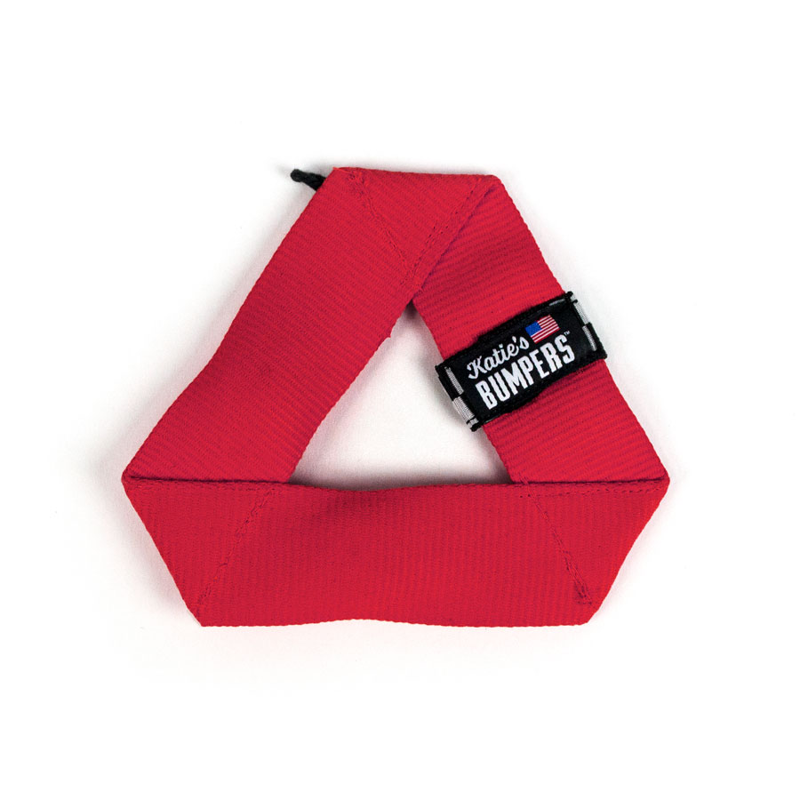 Katie's Bumpers Mini Frequent Flyer Triangle Firehouse Dog Toy, Red (Color: Red)
