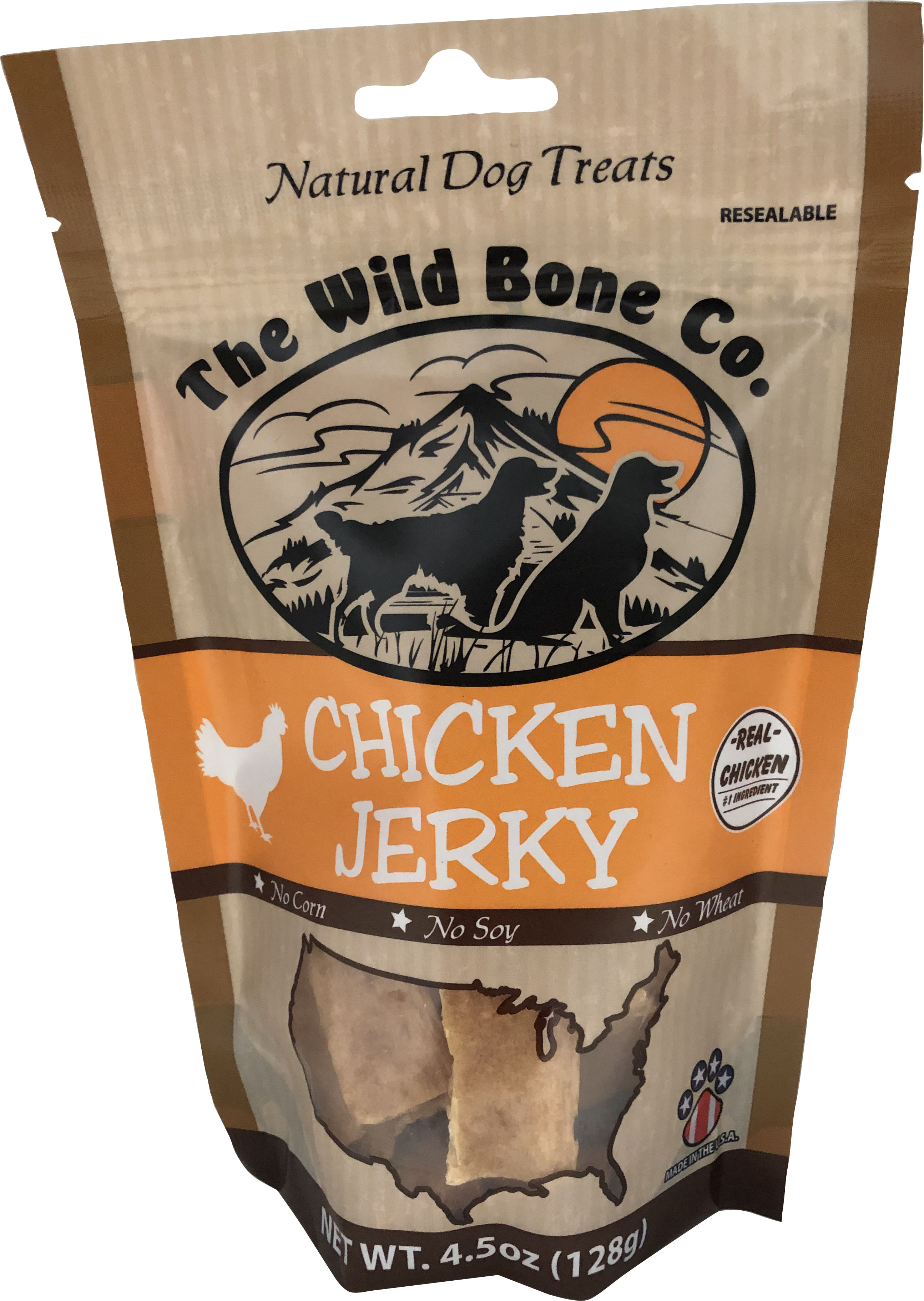 The Wild Bone Chicken Jerky Dog Treats, 4.5-oz