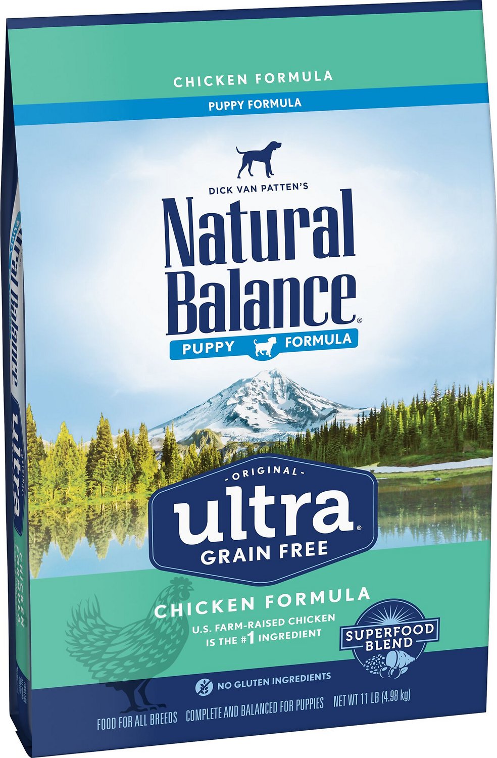 Natural Balance Original Ultra Puppy Formula Chicken Formula Grain-Free Dry Dog Food, 11-lb (**)
