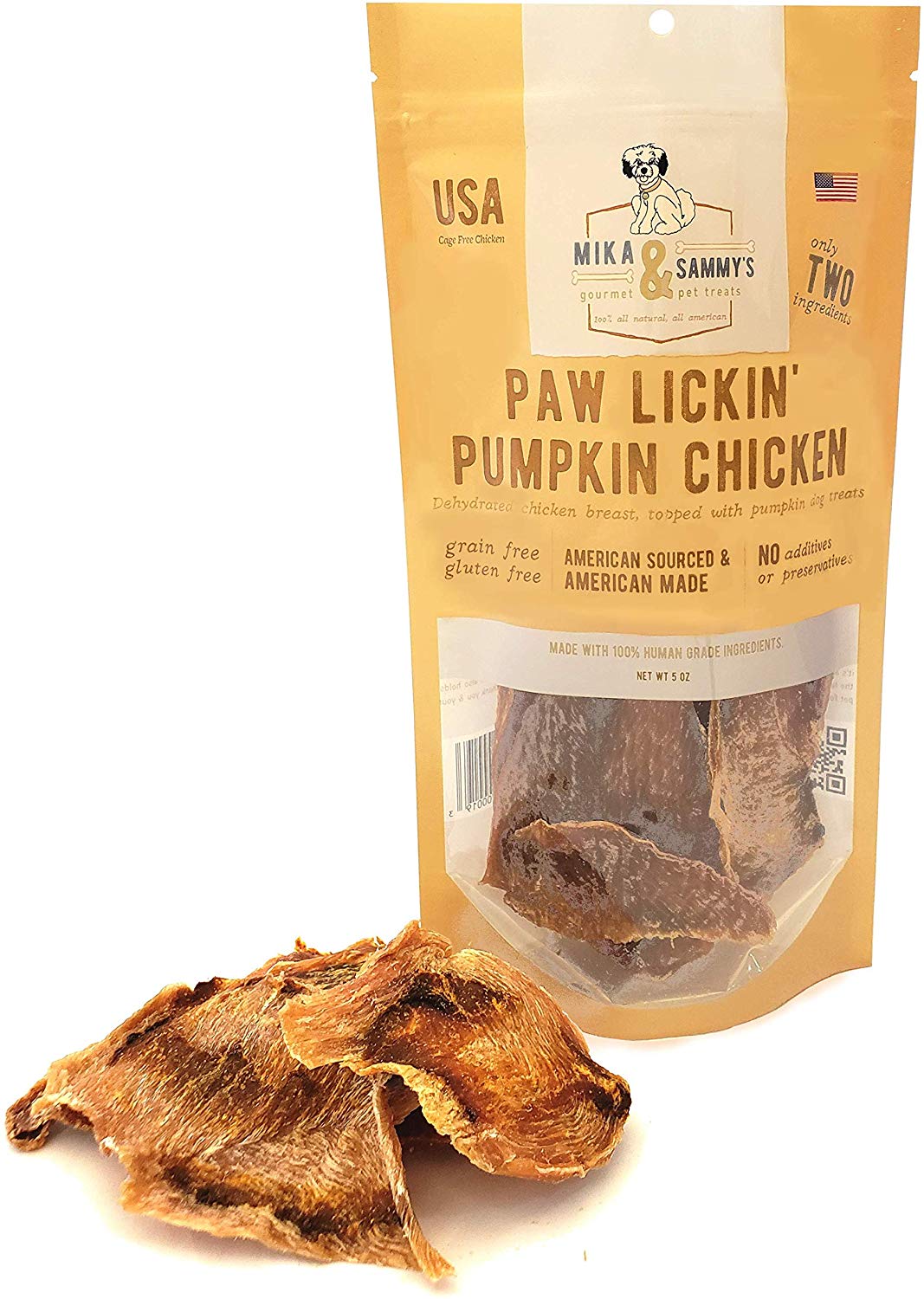 Mika & Sammy's Paw Lickin' Pumpkin Chicken Dog Treats