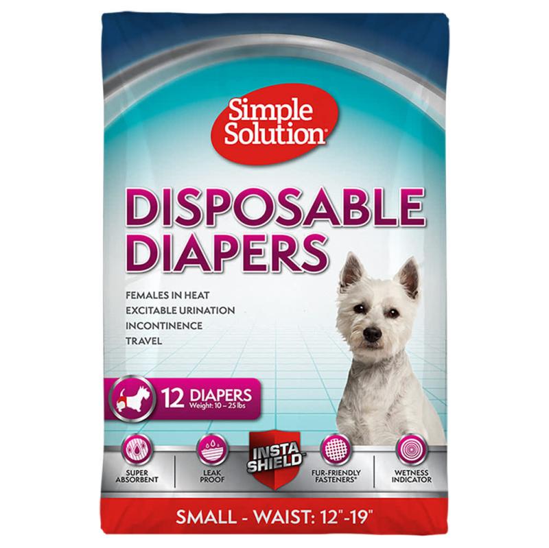 Simple Solution 12 Disposable Diapers, Small