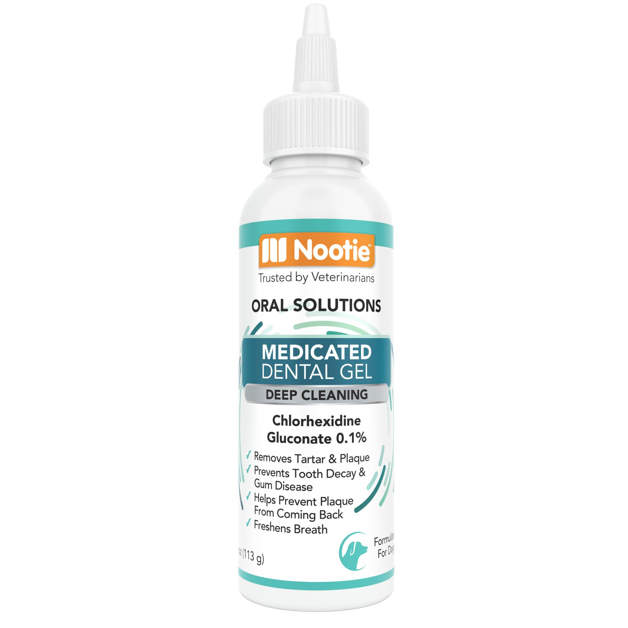 Nootie Medicated Dental Gel for Dogs, 4-oz