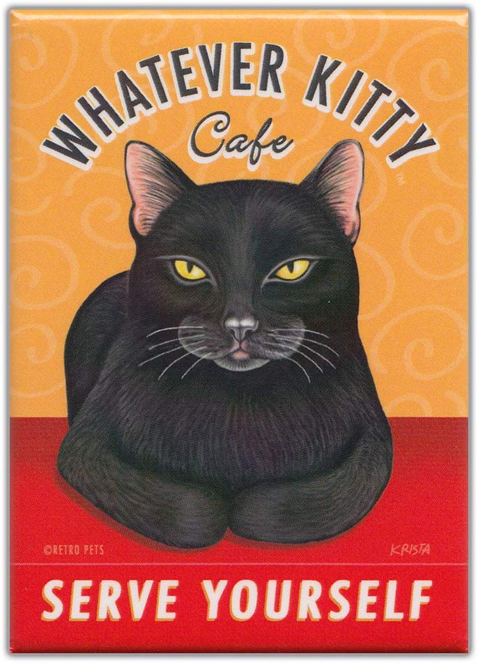 Retro Pets Whatever Kitty Magnet