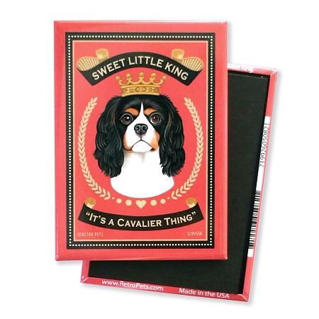 Retro Pets Sweet Little King Magnet