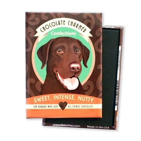 Retro Pets Chocolate Charmer Magnet
