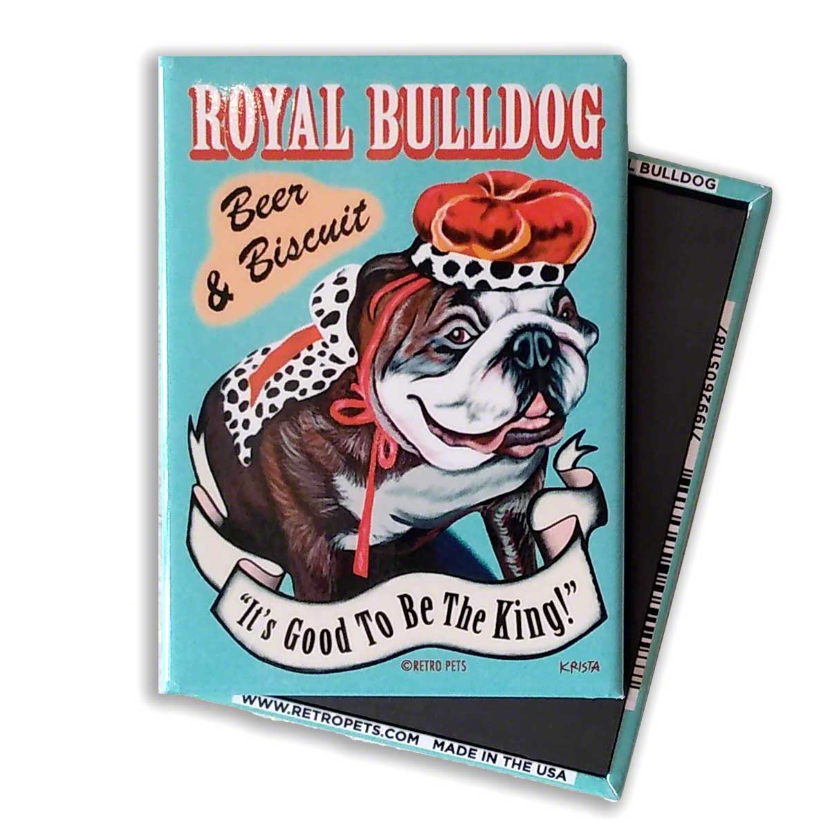 Retro Pets Royal Bulldog Magnet