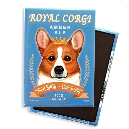 Retro Pets Royal Corgi Magnet