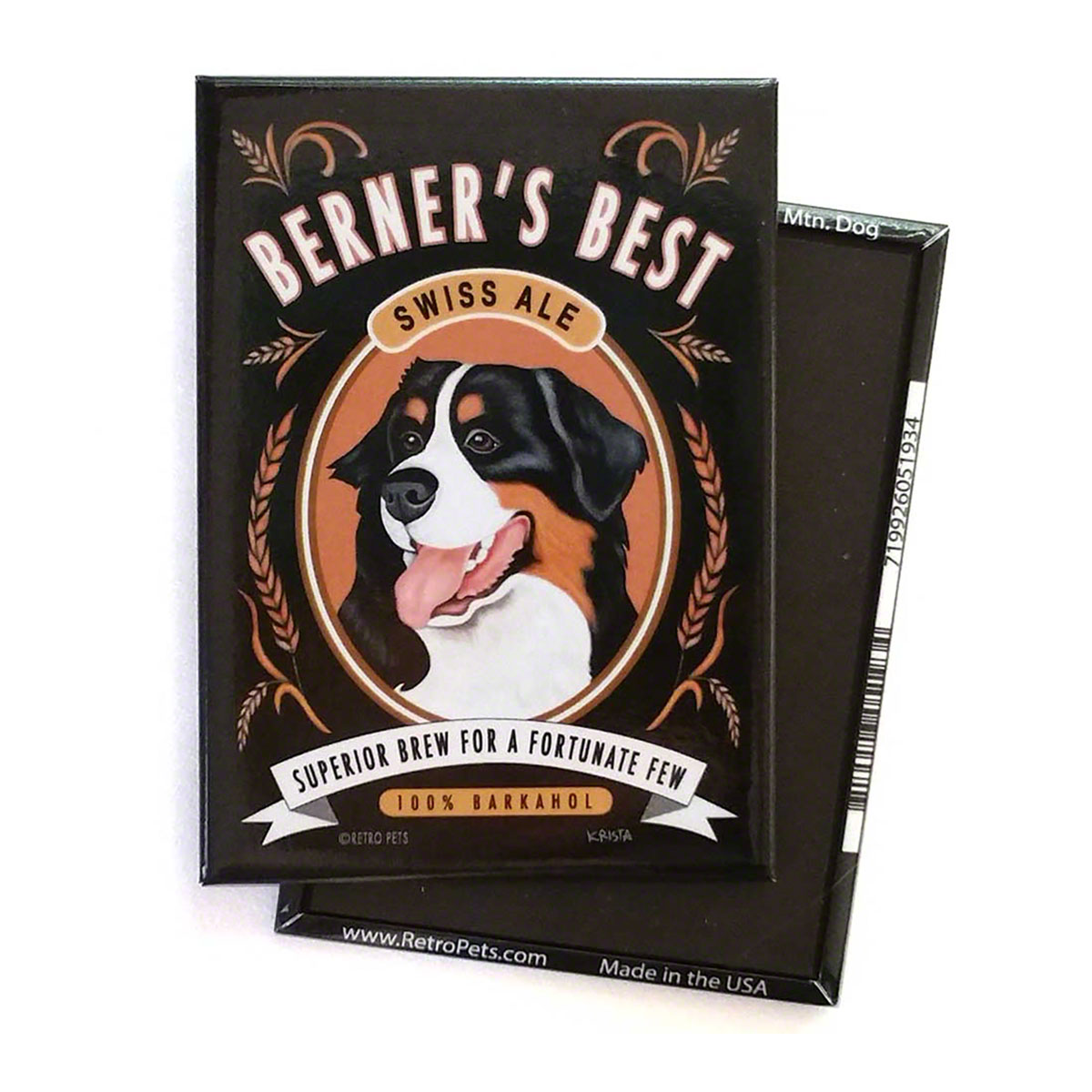 Retro Pets Berner's Best Magnet