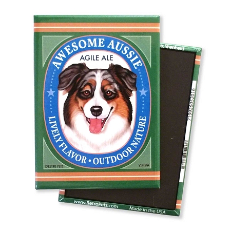 Retro Pets Awesome Aussie Magnet