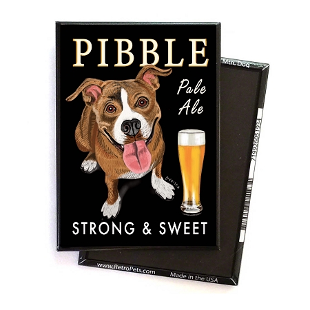 Retro Pets Pibble Pale Pit Magnet