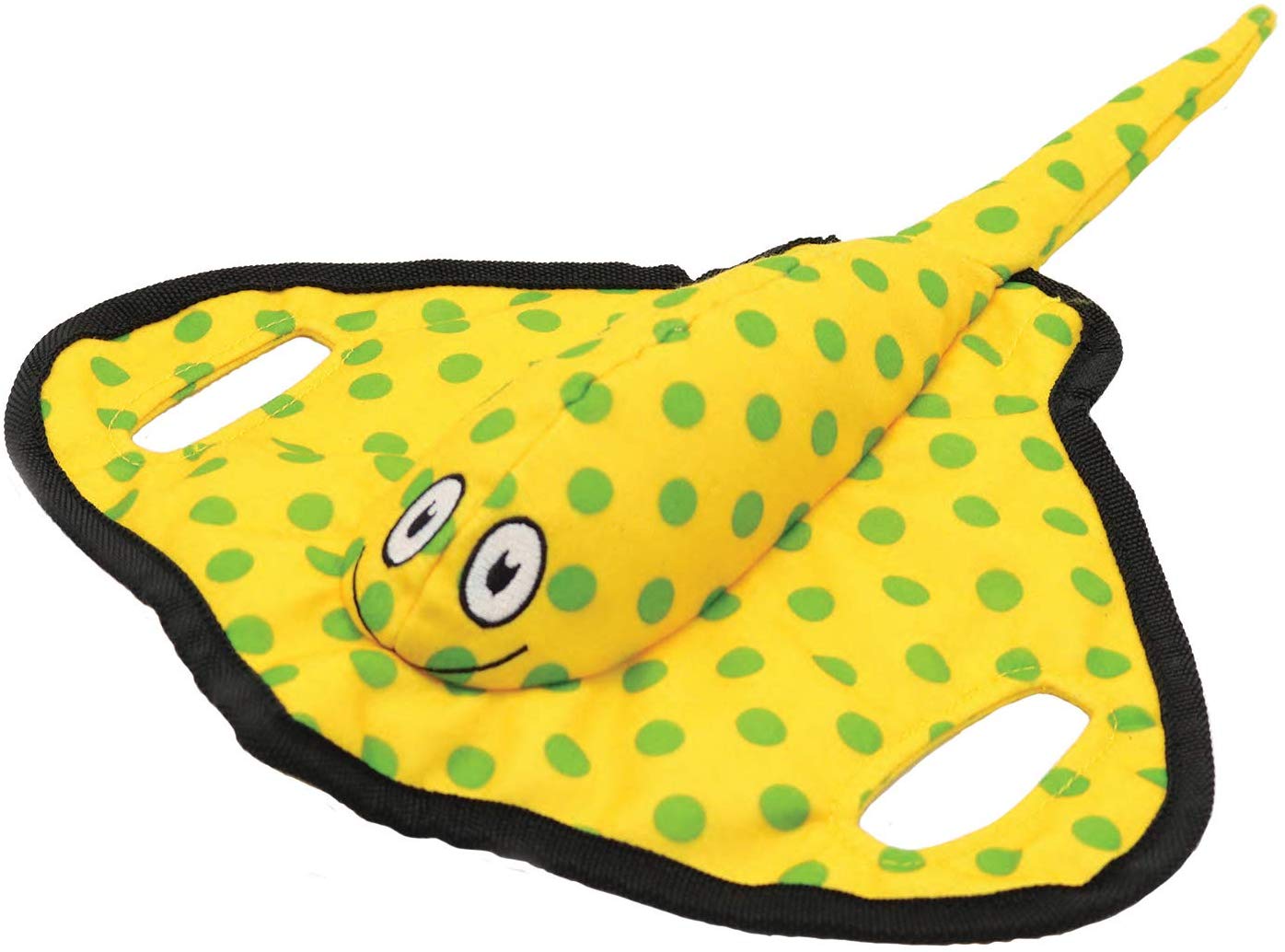 Smart Pet Love Tender-Tuffs Tug Sting Ray Dog Toy, Yellow, Small (Size: Small)